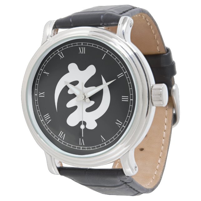 Reloj De Pulsera Gye Nyame | Dios es el símbolo supremo (Angular)