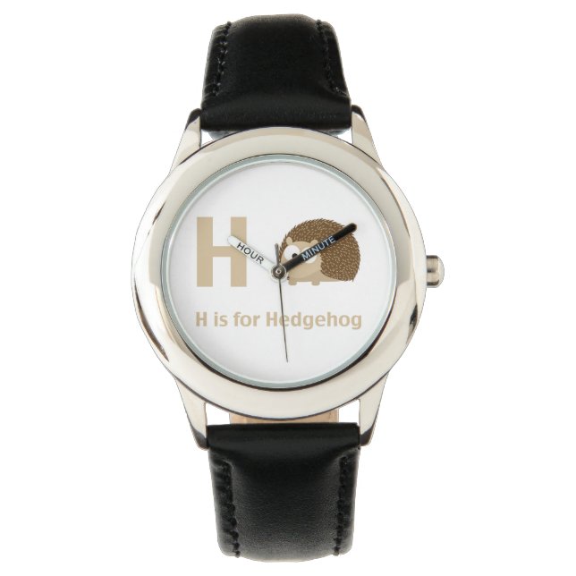 Reloj De Pulsera H es para Hedgehog (Anverso)