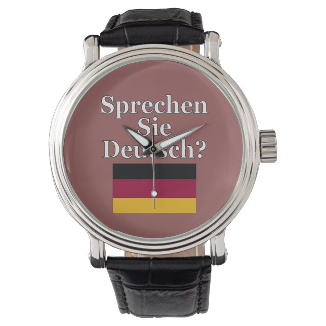 Reloj De Pulsera ¿Hablas alemán? Bandera (Anverso)