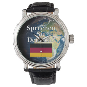 Reloj De Pulsera ¿Hablas alemán? Bandera y Tierra