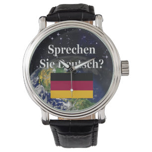 Reloj De Pulsera ¿Hablas alemán? Bandera y Tierra