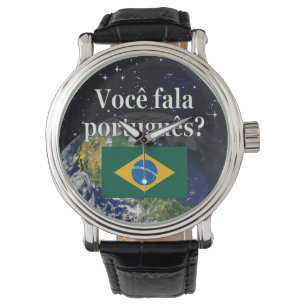 Reloj De Pulsera ¿Hablas portugués? Tierra de bandera