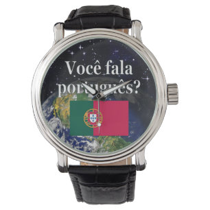 Reloj De Pulsera ¿Hablas portugués? Tierra de bandera