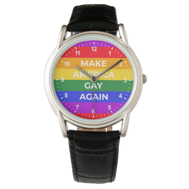 Reloj De Pulsera Hacer que Estados Unidos vuelva a ser gay (Anverso)