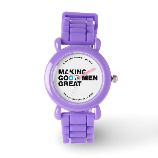 Reloj De Pulsera Hacer que GoodMenGreat.com KIDS Watch (Anverso)