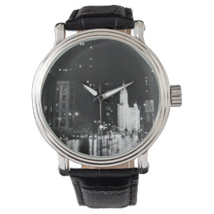 Reloj De Pulsera hacia 1954: Una vista por la avenida Michigan