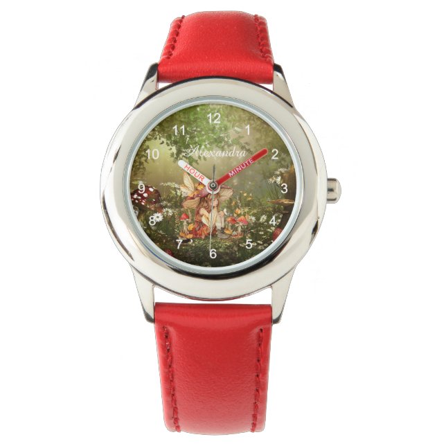 Reloj De Pulsera Hada de setas en el bosque (Anverso)