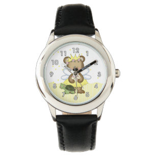 Reloj De Pulsera Hada del oso de peluche amarillo