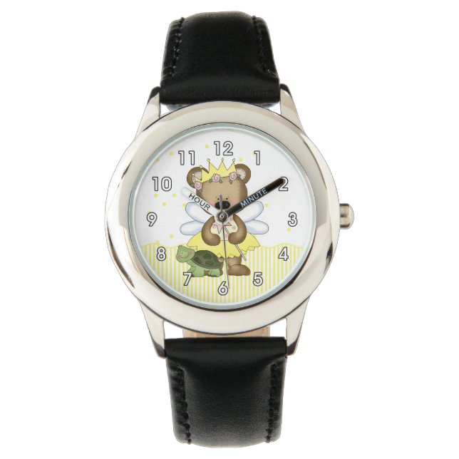 Reloj De Pulsera Hada del oso de peluche amarillo (Anverso)
