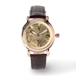 Reloj De Pulsera Hadas de las Hojas Reparando Hojas