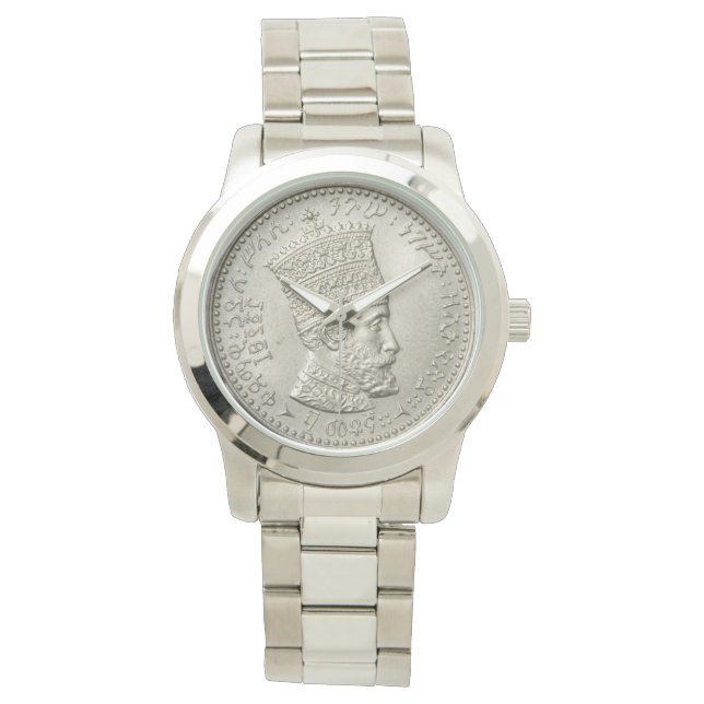 Reloj De Pulsera Haile Selassie Jah Rastafari Reggae Rasta Roots (Anverso)