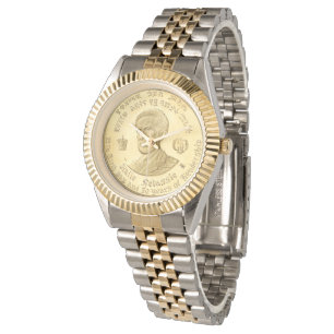 Reloj De Pulsera Haile Selassie - Rasta reggae oro Watch -