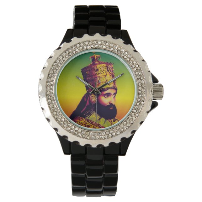 Reloj De Pulsera Haile Selassie, Rastafari (Anverso)