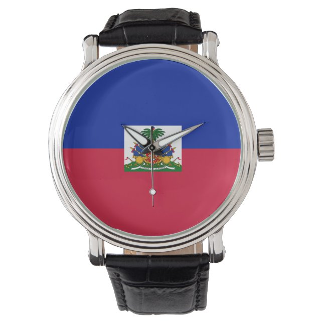 Reloj De Pulsera Haiti flag  (Anverso)