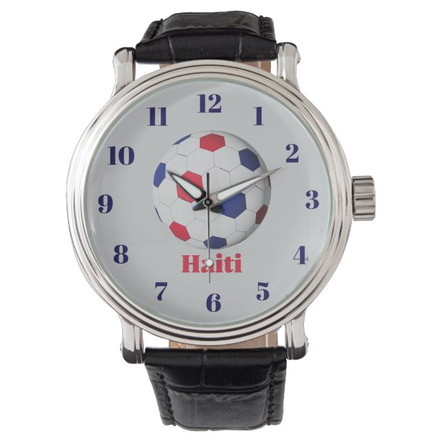Reloj De Pulsera Haiti Soccer (Anverso)