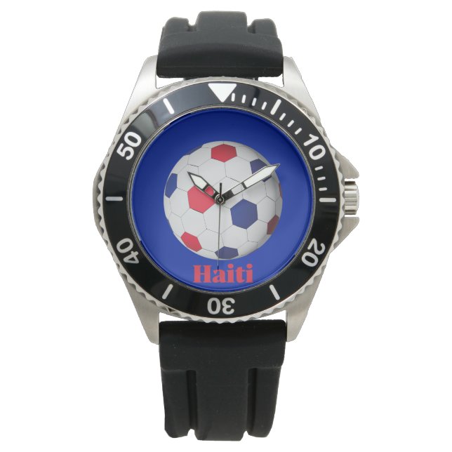 Reloj De Pulsera Haiti Soccer (Anverso)