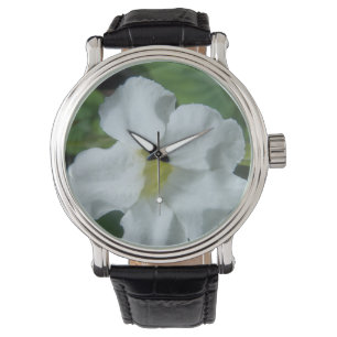 Reloj De Pulsera Hallan flor tropical blanca en Fiyi