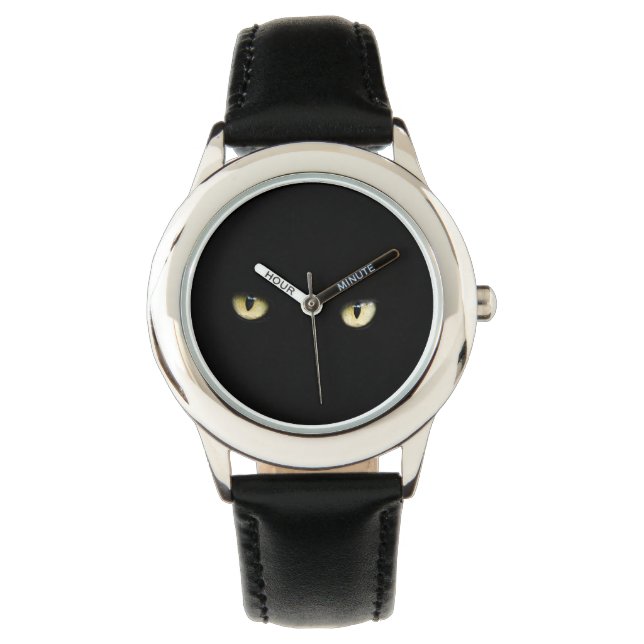 Reloj De Pulsera Halloween Black Cat Oyes Writing Watch (Anverso)