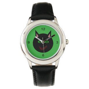 Reloj De Pulsera Halloween Black Cat Watch
