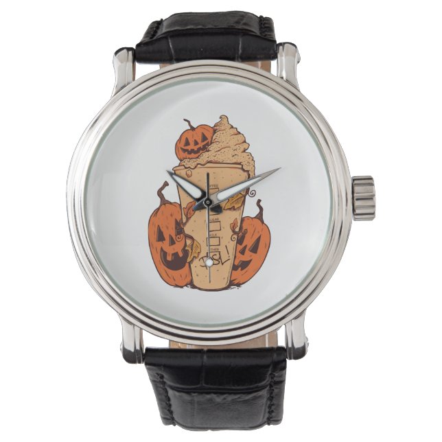 Reloj De Pulsera Halloween Calabaza divertida Halloween (Anverso)