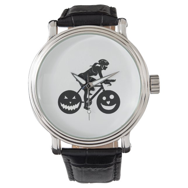 Reloj De Pulsera Halloween ciclista (Anverso)