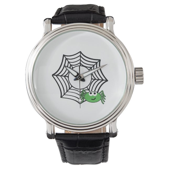 Reloj De Pulsera Halloween de araña en camisetas halloween (Anverso)