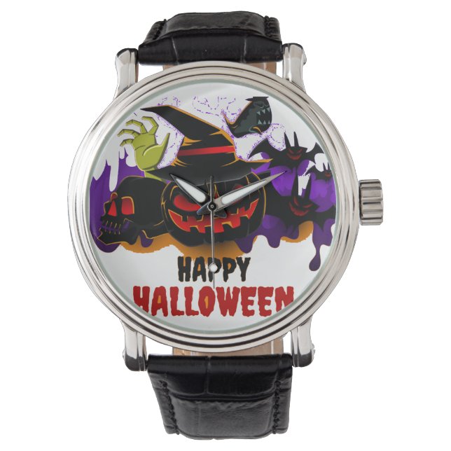 Reloj De Pulsera Halloween de Montre 2025 (Anverso)