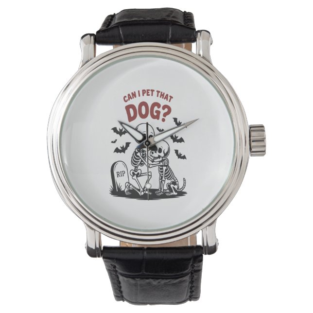 Reloj De Pulsera Halloween de perro sólo una patada espeluznante (Anverso)