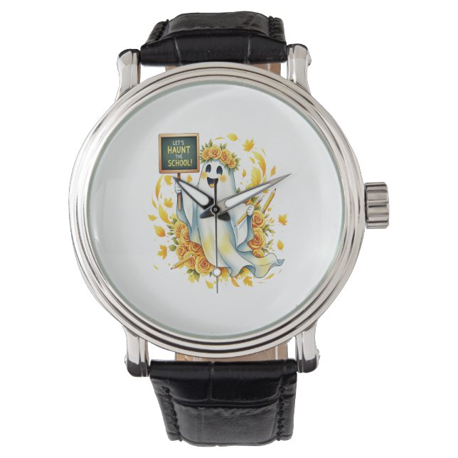 Reloj De Pulsera Halloween en la Escuela de Brujas (Anverso)
