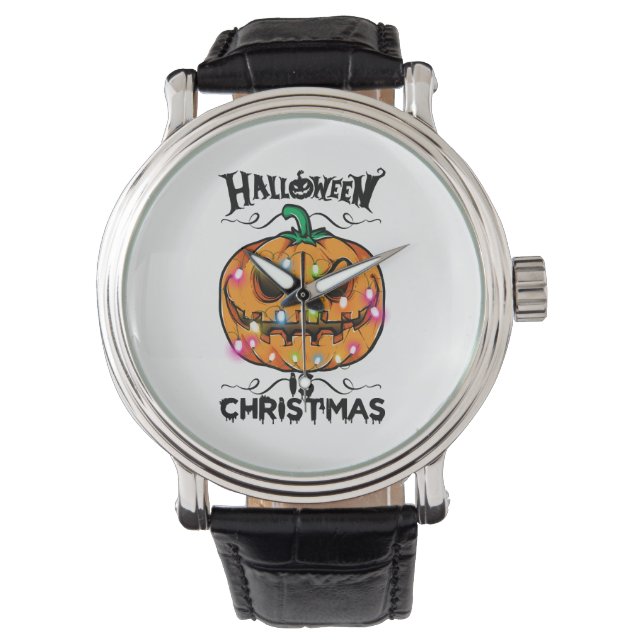 Reloj De Pulsera Halloween Es Navidad (Anverso)