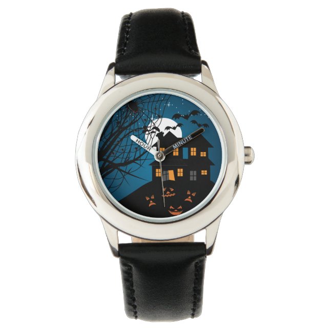 Reloj De Pulsera Halloween Haunted House (Anverso)