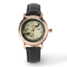 Halloween Moon Spooky Crows