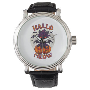 Reloj De Pulsera Halloween Pumpkin Catoween