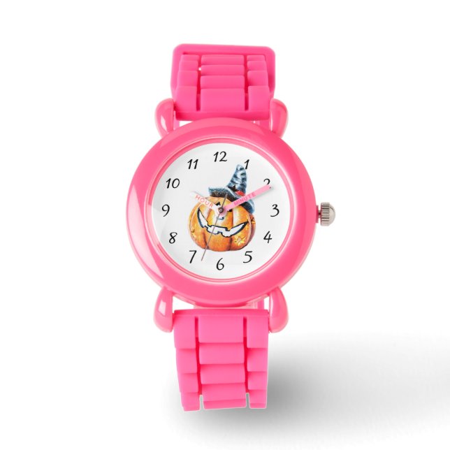 Reloj De Pulsera Halloween Pumpkin Watch (Anverso)