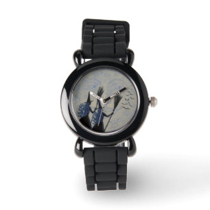 Reloj De Pulsera Halloween, reloj, brujas, escoba, purpurina, moda
