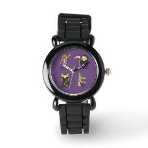 Reloj De Pulsera Halloween Skeleton Dracula Mummy Grim Reaper