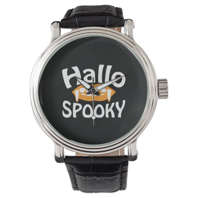 Reloj De Pulsera Halloween Spooky Birthday (Anverso)