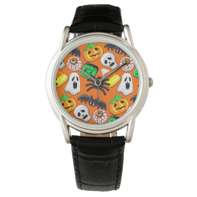 Reloj De Pulsera Halloween Spooky Candies Fiesta (Anverso)