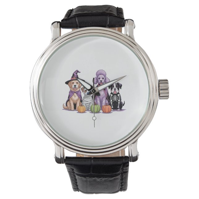 Reloj De Pulsera Halloween Squad Dog (Anverso)