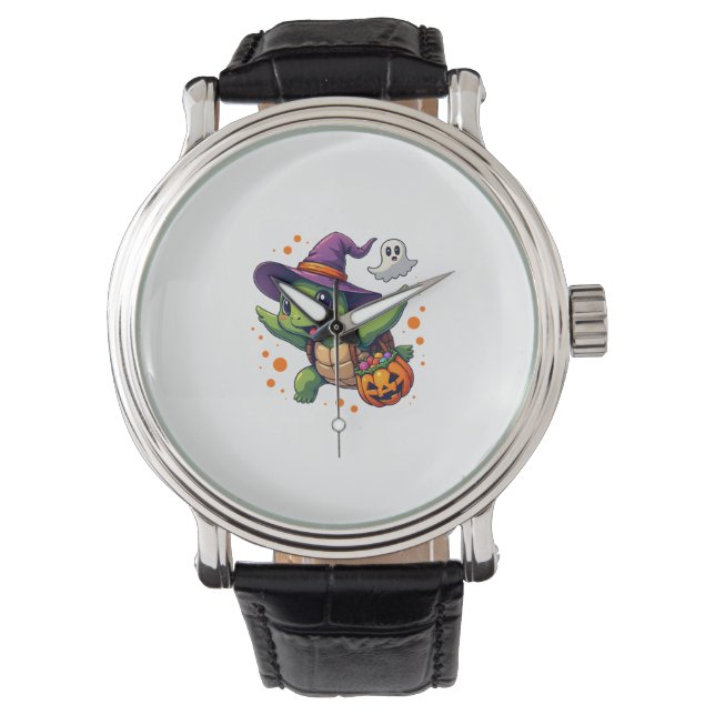 Reloj De Pulsera Halloween Turtle Tortoise Costume Hombres Mujeres  (Anverso)