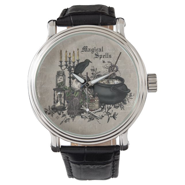 Reloj De Pulsera Halloween vanguardista y moderno bajo el fuego (Anverso)