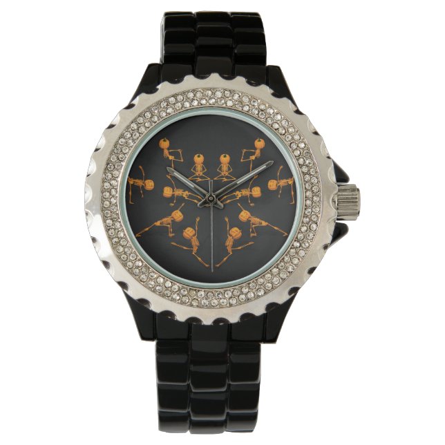 Reloj De Pulsera Halloween Yoga Class (Anverso)