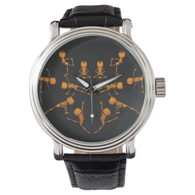 Reloj De Pulsera Halloween Yoga Class (Anverso)