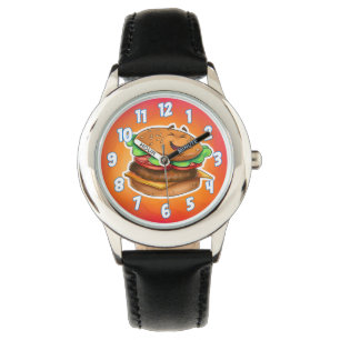Reloj De Pulsera hamburguesa personalizado