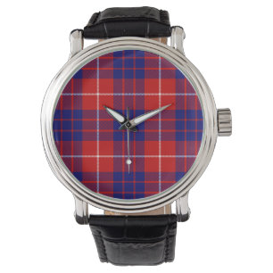 Reloj De Pulsera Hamilton tartan azul violeta