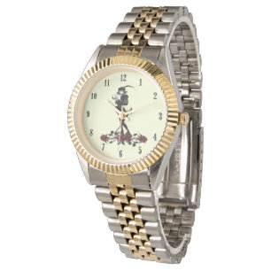 Reloj De Pulsera Hamlet Black Numbers Pink Face