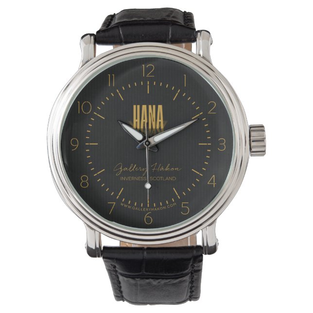 Reloj De Pulsera Hana Gold, Poster de cine retro personalizado (Anverso)