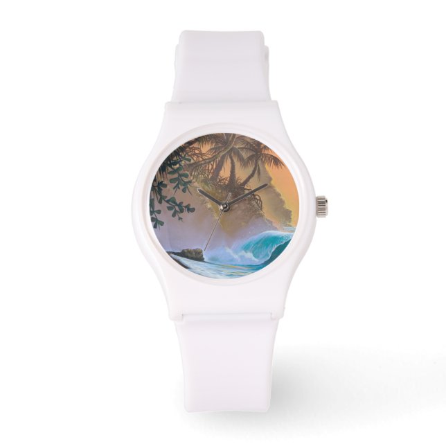 Reloj De Pulsera Hanalei Bay Beach Surf (Anverso)