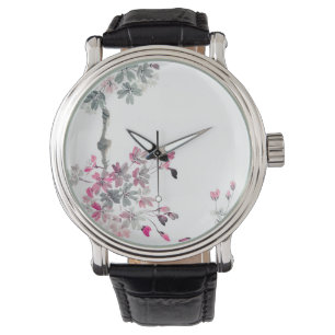 Reloj De Pulsera Hanami  Rama sakura en flor