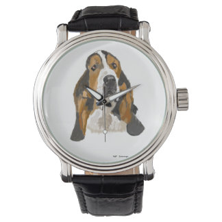 Reloj De Pulsera Hand draw Basset